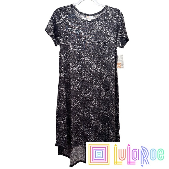 LulaRoe Carly Swing Dress Front Pocket Loose & Relaxed Fit Stretchy NWT 2-4 XS - Picture 1 of 12